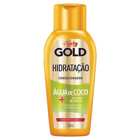 Condicionador Niely Gold Hidratação Milagrosa Água De Coco Extrato De