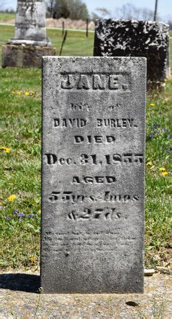 Jane Van Sickle Burley Memorial Find A Grave