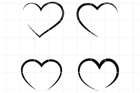 Heart Svg Love Cut File Romance Cutting Set Heart Clipart 1157242