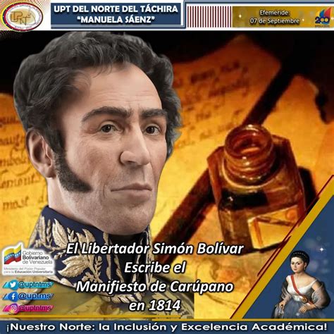🇻🇪efemérides El Manifiesto De Carúpano Es Un Documento Escrito Por El Libertador Simón Bolívar