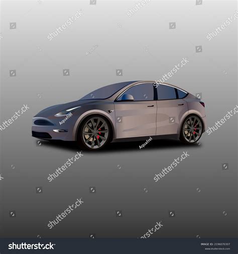 Tesla Model Y Over 3 Royalty Free Licensable Stock Vectors And Vector