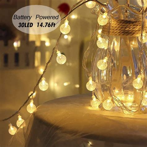 Fairy Lights 4 5m 30 Led Globe String Lights Battery Powered Not Include Indoor Outdoor