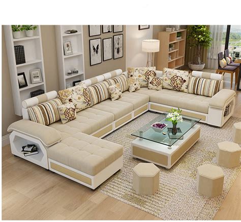 Latest Large Corner Modern Designs U Shape Sectional Sofa Set Buy U