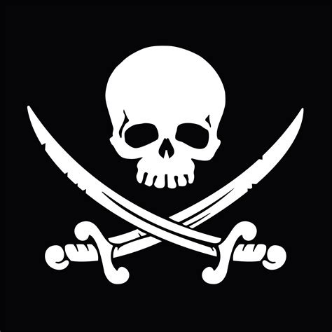 Skull Swords Pirate Jolly Roger Vinyl Decal Sticker Etsy Pirate Art