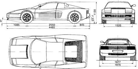 5 Best Of 3d Modeling Ferrari Blueprint Etica Mockup