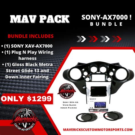 Mav Pack Sony Xav Ax7000 Plug And Play Bundle W Metra 95 Hdif Inner F