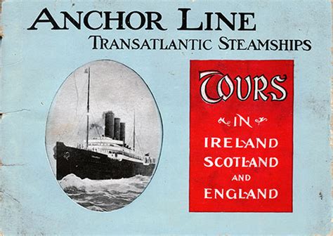 Anchor Line Transatlantic Steamships Tours 1904