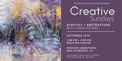 Creative Sundays With Sheri Peters Acrylics Abstraction Sunshine