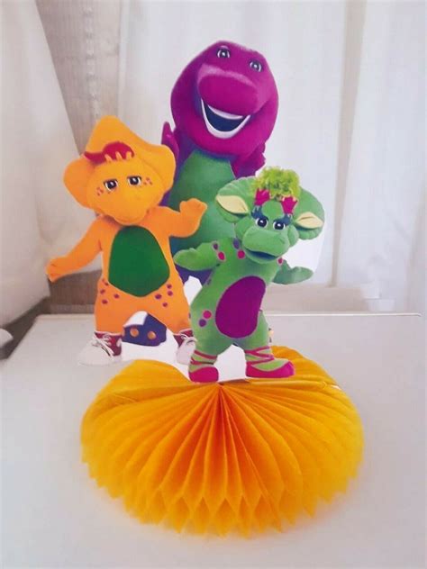 Barney And Friends Birthday Party Honeycomb Centerpiece