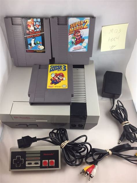 Restored Original Nintendo Nes Console System Super Mario Bros 1 2
