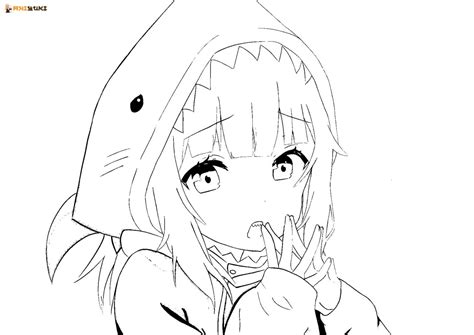 Anime Girl Coloring Pages Free Printable Coloring Pages For Kids 6b