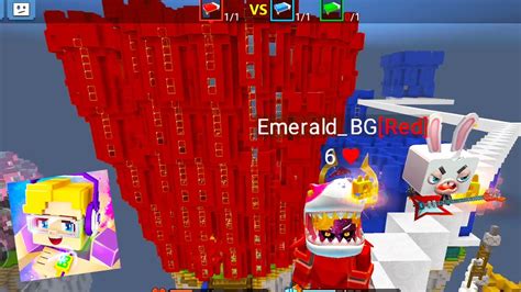 Blockman Go The Largest Castle In Bed Wars Building Skills Youtube