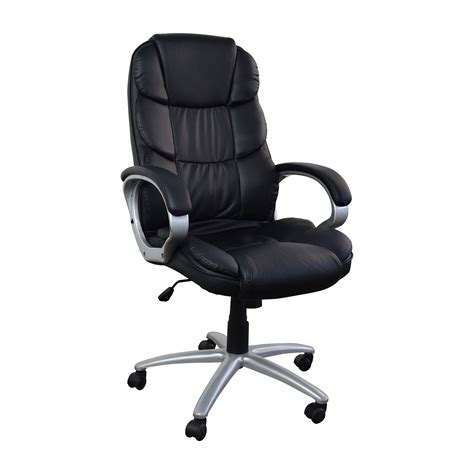 Executive office chairs leather wood. 57% OFF - Black Leather Executive Office Chair / Chairs