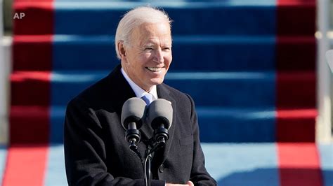 In his speech on wednesday, mr. President Joe Biden delivers inaugural speech at US Capitol