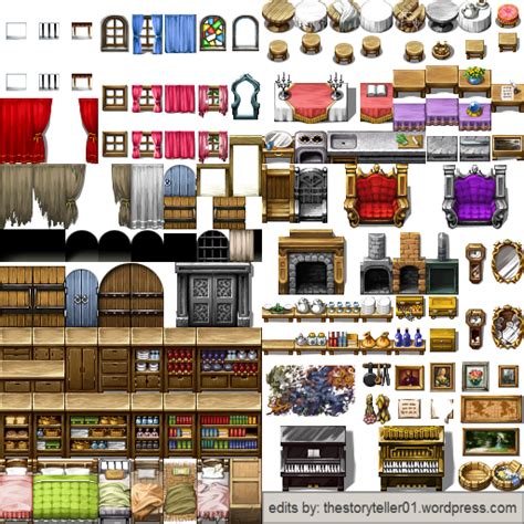 Vx Interior Tileset1png 512×512 Tilesets Pinterest Rpg Maker