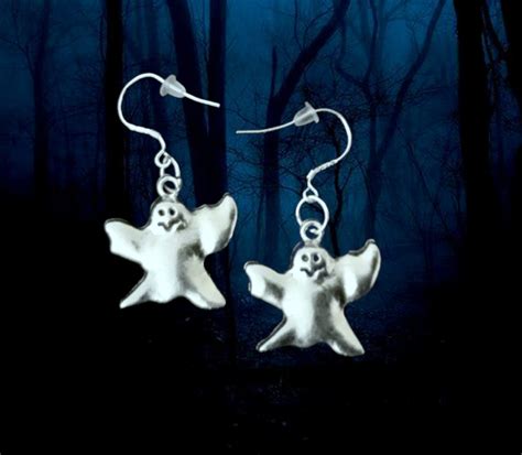 50 Sale Ghost Earringsghost Dangle Earringshalloween Etsy