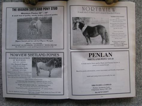 The Shetland Pony Stud Book Society 2004 Horse Books