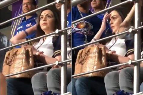 Fact Check Netizens Tricked By Old Video Of Nita Ambani S Mysterious Action During An Ipl Match