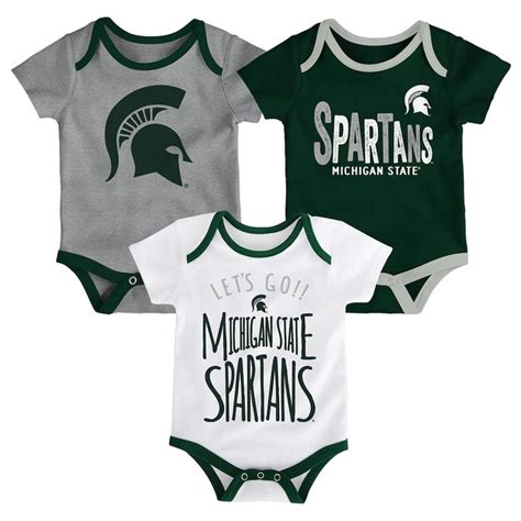 Baby Michigan State Spartans Little Tailgater Bodysuit Set Kids