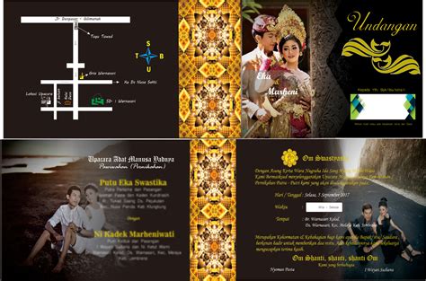 Desain Kartu Undangan Pernikahan Bali Undanganperkawinan Net Undangan