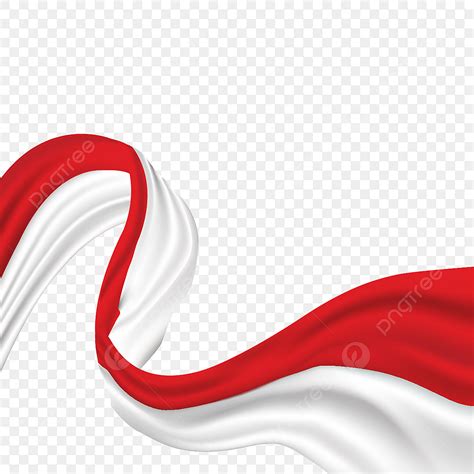Vektor Bendera Gelombang Realistis Indonesia Vektor Bendera Bendera