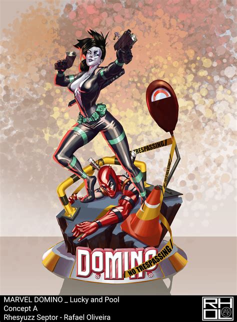 Artstation Marvels Domino Lucky And Pool