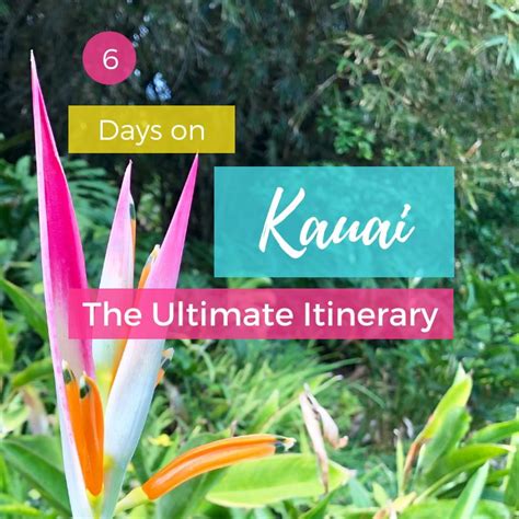 The Best Kauai Itinerary Hulaland Big Island Travel Honolulu