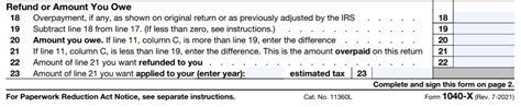 Form 1040x Instructions Filling Out Line By Line Xoa Tax