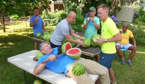 Man Slices Watermelon On Stomach To Set New Guinness World Record Lanka Puvath