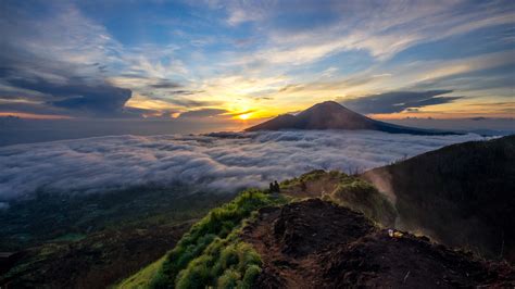 Mount Batur Hd Nature 4k Wallpapers Images Backgrounds