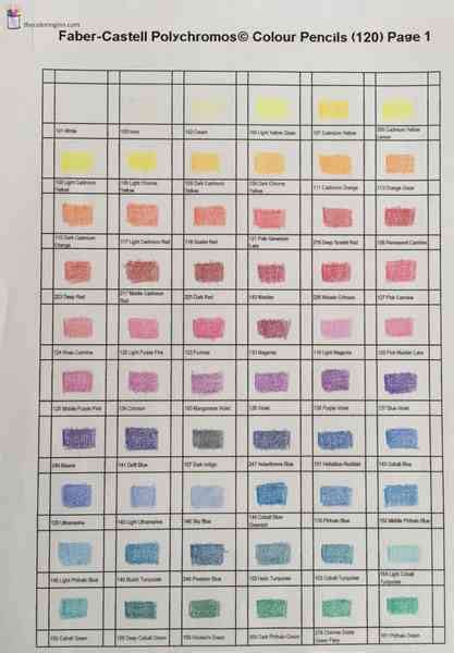 Faber Castell Polychromos 120 Color Chart 400 X 636 Png 459