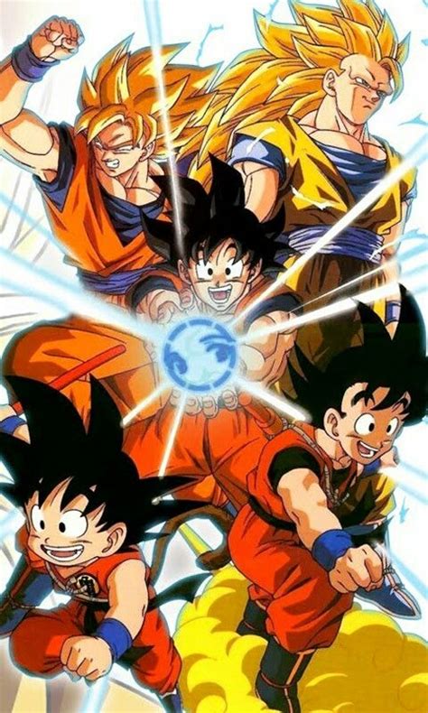 Todas Las Etapas De Goku Dragon Ball Goku Dragon Ball Dragon Ball Z