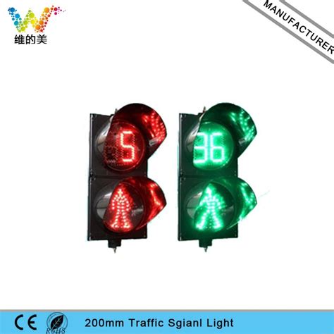 Red Standing Green Walking Man 200mm Led Pedestiran Traffic Light With