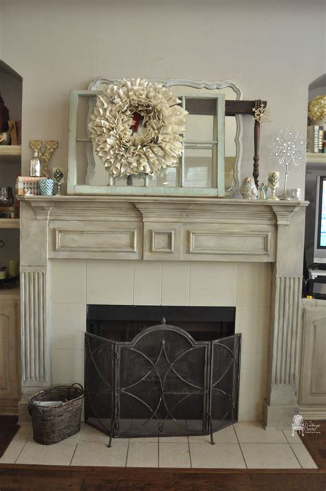 Chalk Paint Fireplace Mantel Distressed Fireplace Painted Fireplace Mantels Paint Fireplace