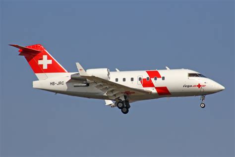 Rega Swiss Air Ambulance Hb Jrc Bombardier Challenger 604 15märz