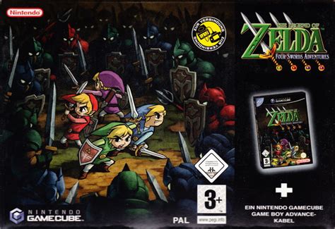 The Legend Of Zelda Four Swords Adventures Ovp Bigbox Action Adventure Gamecube Nintendo
