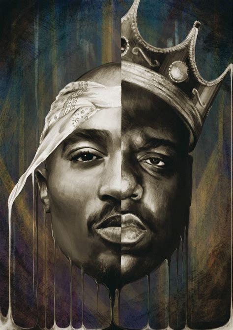 Biggie Smalls Big 2pac Tupac Collage Large Poster A4 210 X 297mm
