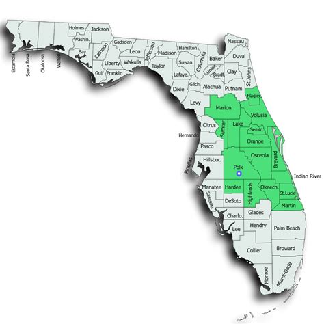 Central Florida County Map United States Map Sexiz Pix