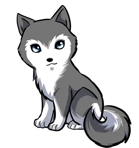 Cute Husky Drawing Free Download On Clipartmag