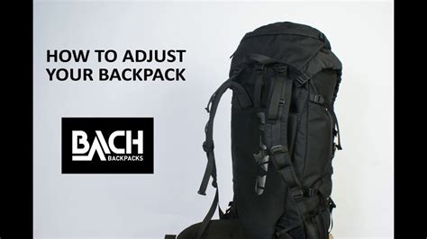 Instruction How To Adjust Your Backpack Engl Youtube