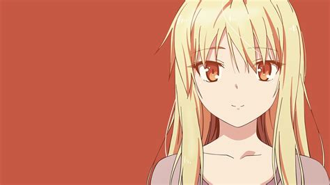 Tapety twarz ilustracja blond Proste tło Anime Dziewcząt anime