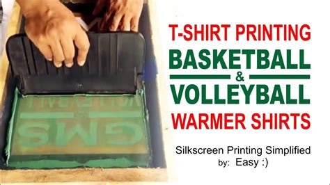 T Shirt Printing Basketball And Volleyball Warmer Shirts Youtube