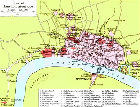 Medieval London Maps