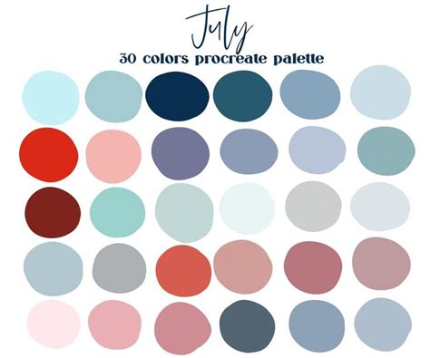 July Neutrals Procreate Color Palette Ipad Procreate Etsy Pantone