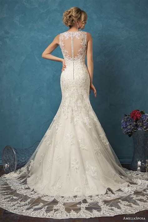 29 Most Beautiful Illusion Back Wedding Dresses Weddingomania