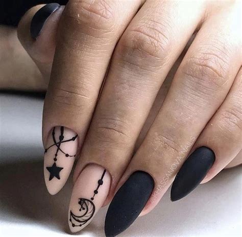 You will see these markings all over the world. My moon and stars #NailDesignswinter #mauvenails | Dark ...
