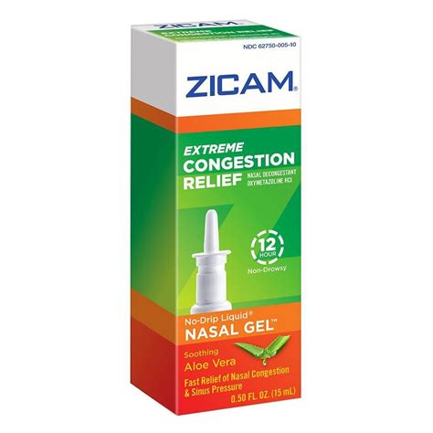 Zicam Extreme Congestion Relief Nasal Spray Congestion Relief Nasal Spray Congestion