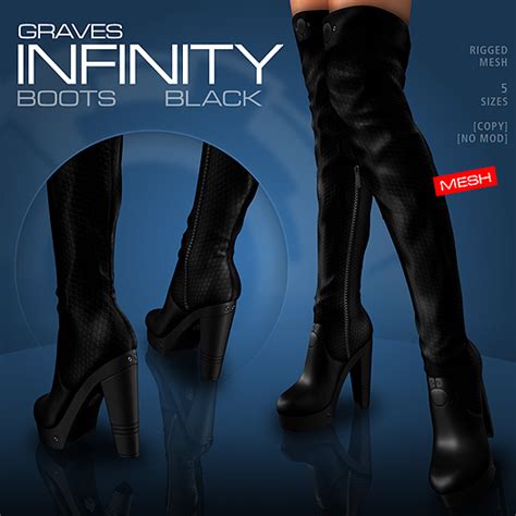 Second Life Marketplace Graves Infinity Boots Black