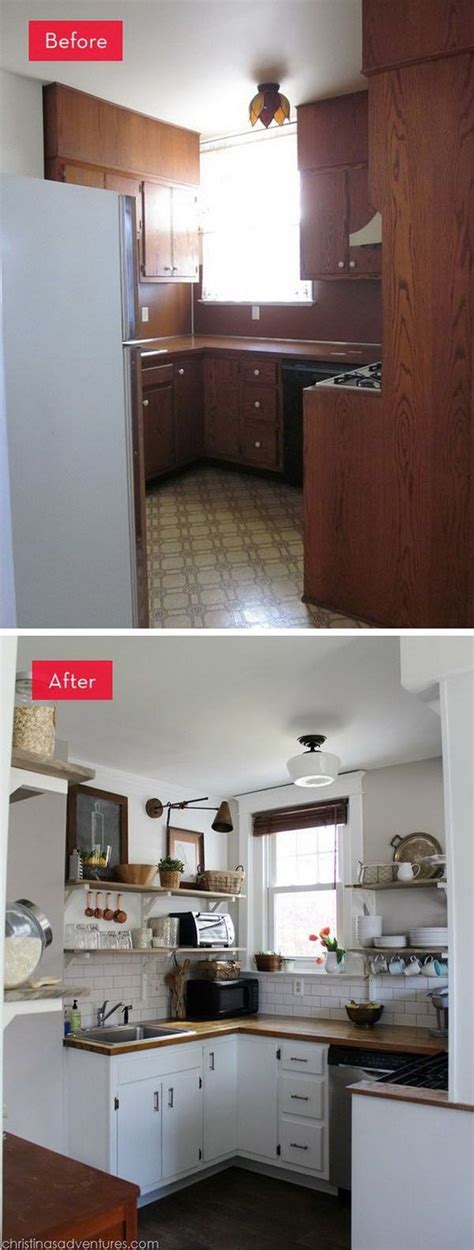 Before And After 25 Kitchen Makover Ideas Hative Diy Kitchen