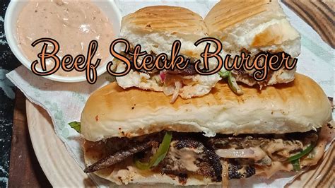 Beef Steak Burger Recipe By Sumi Foodsandflavours By Sumi Youtube